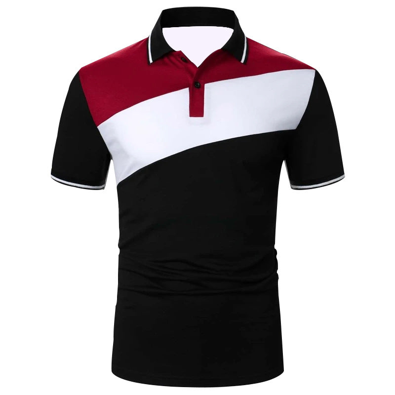 Patchwork Polo Shirt — Business & Casual