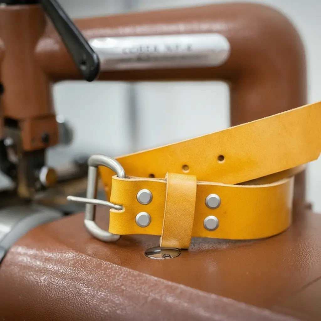 Men's Leather Belt — Saddle Tan
