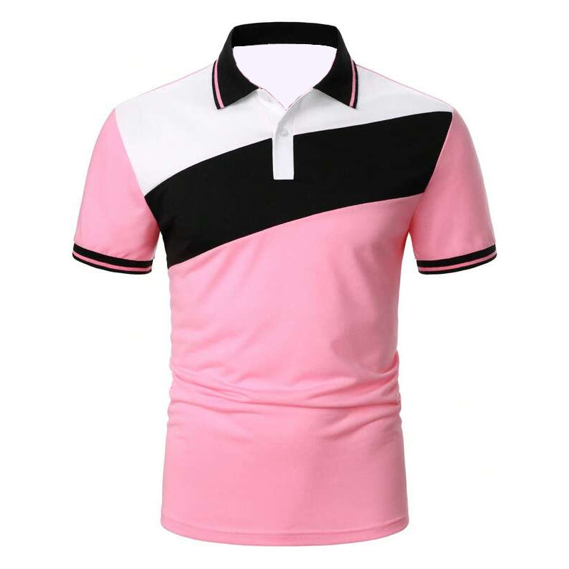 Patchwork Polo Shirt — Business & Casual