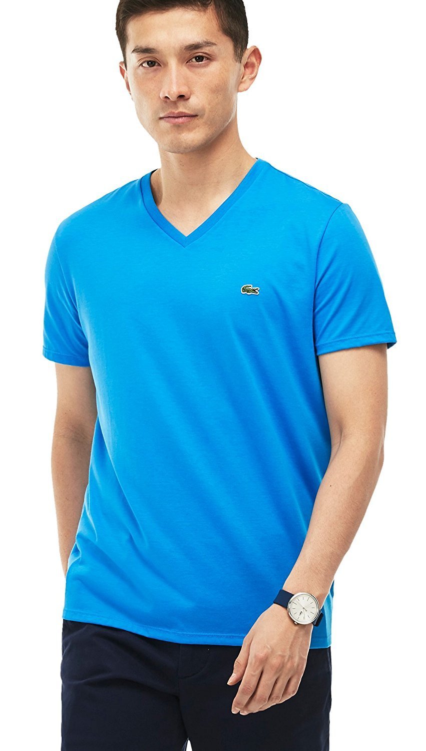 Lacoste Men's Pima Jersey V-Neck T-Shirt