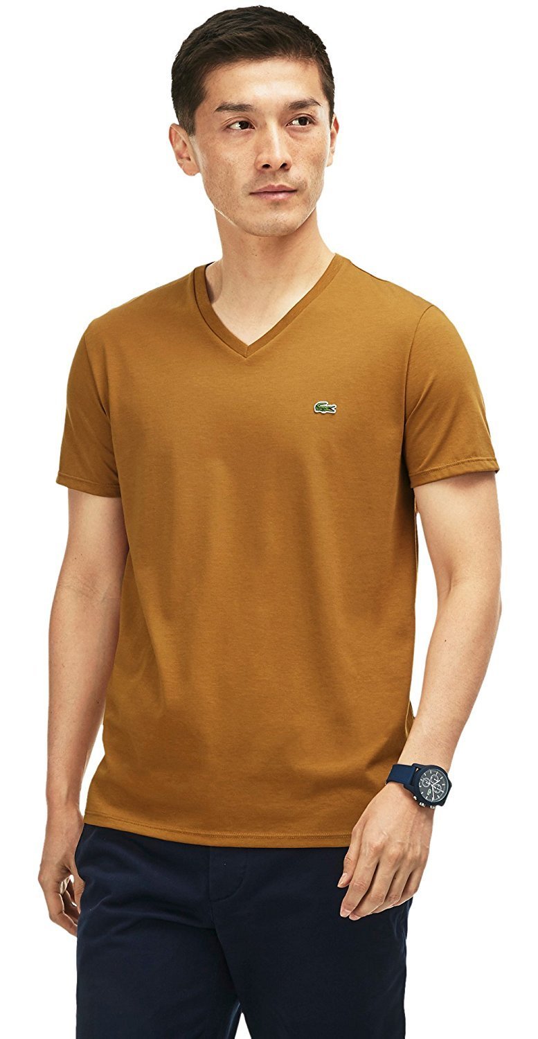 Lacoste Men's Pima Jersey V-Neck T-Shirt