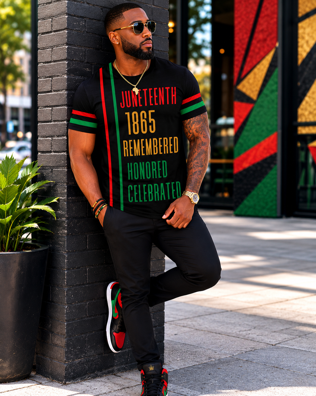Pan African Pride – Juneteenth Men's Graphic Tee