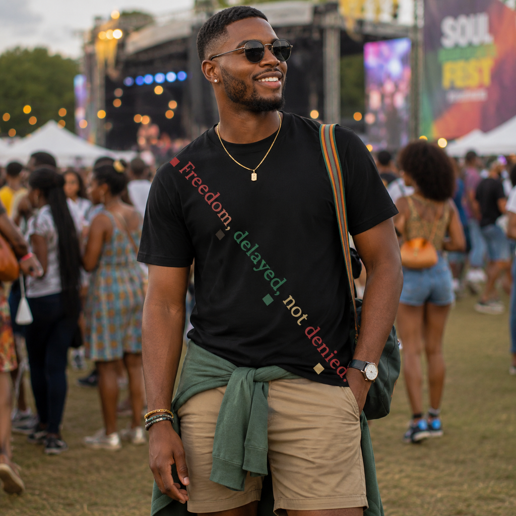 Freedom Not Denied – Juneteenth Men's Graphic Tee