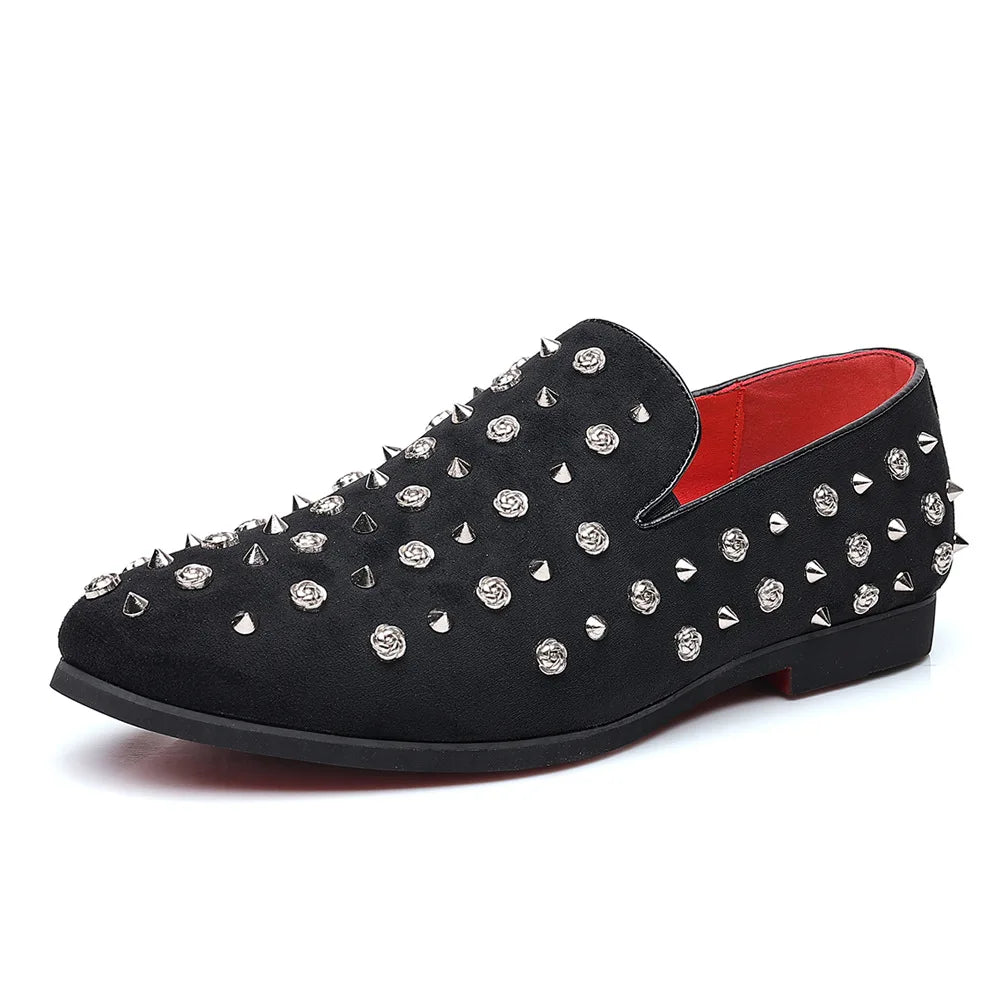 Rivet Leather Loafers