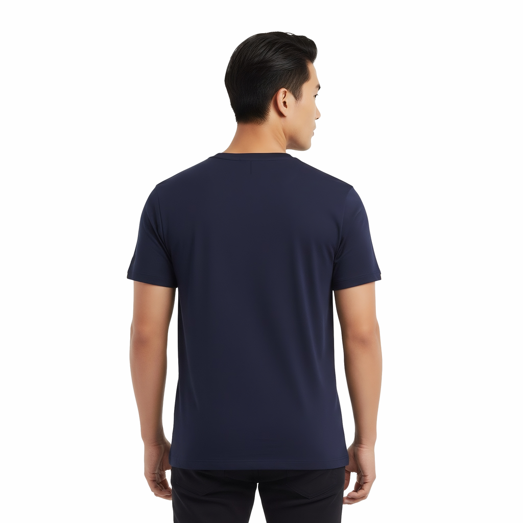 Elijah Navy Short Sleeve Crew