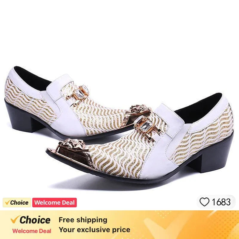Pointed Mesh Derby Dress Shoes
