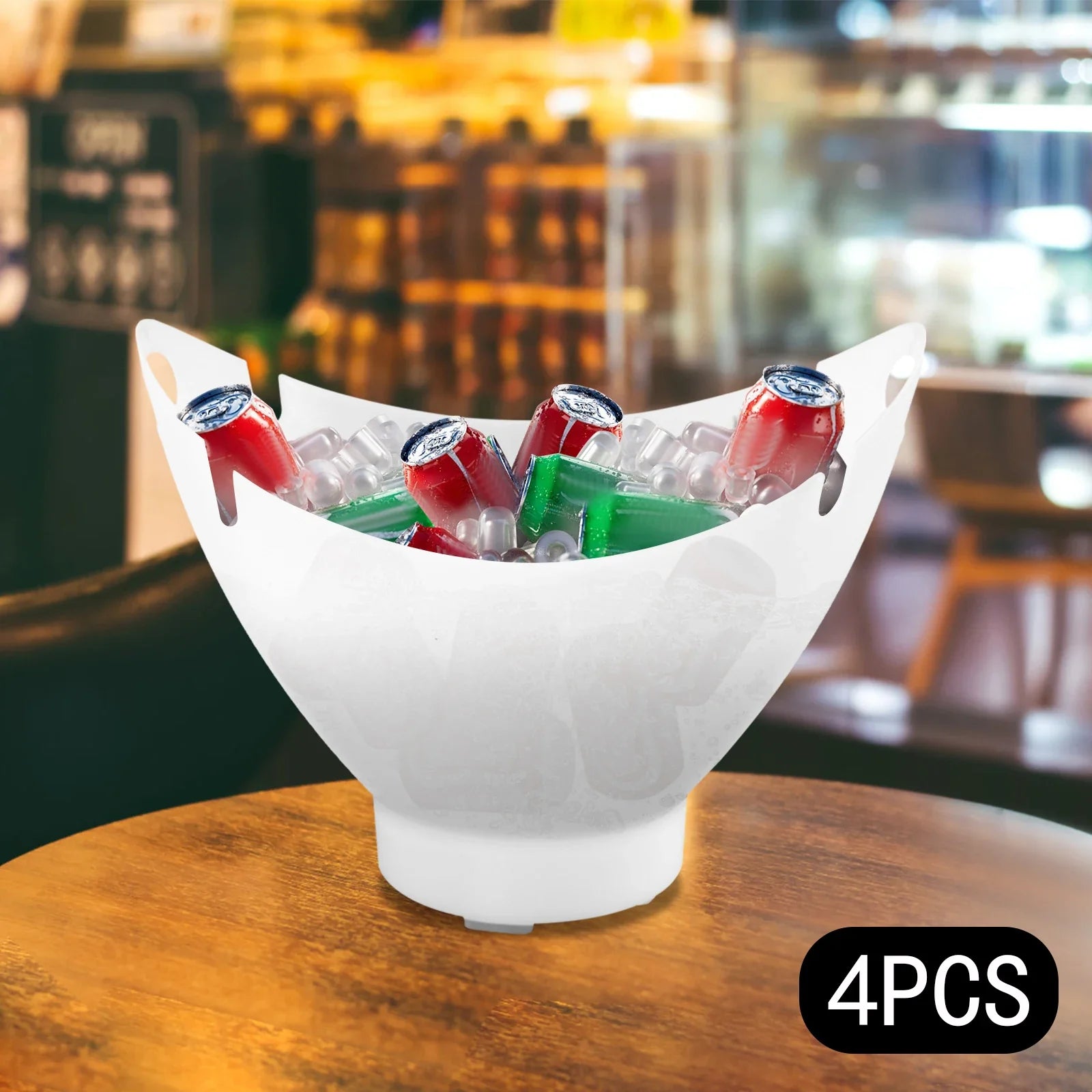 Bluetooth LED Ice Bucket with Built-In Speaker