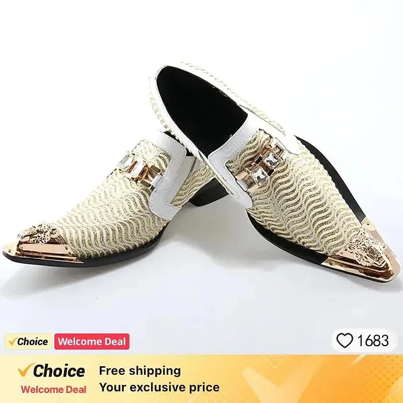 Pointed Mesh Derby Dress Shoes