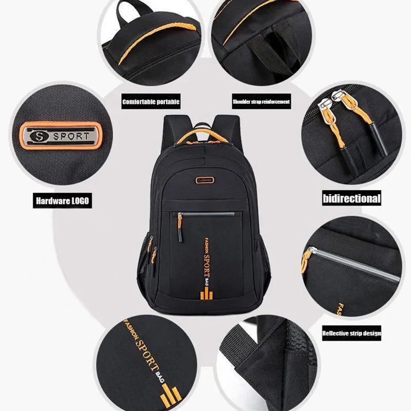 Multi-Compartment Travel Laptop Backpack