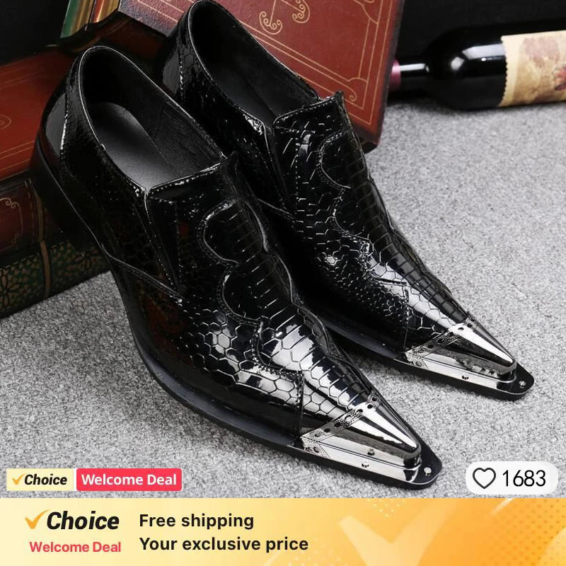 Pointed Mesh Derby Dress Shoes