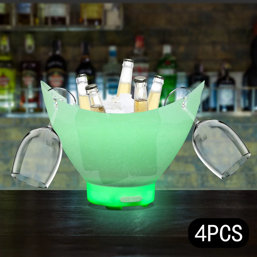 Bluetooth LED Ice Bucket with Built-In Speaker