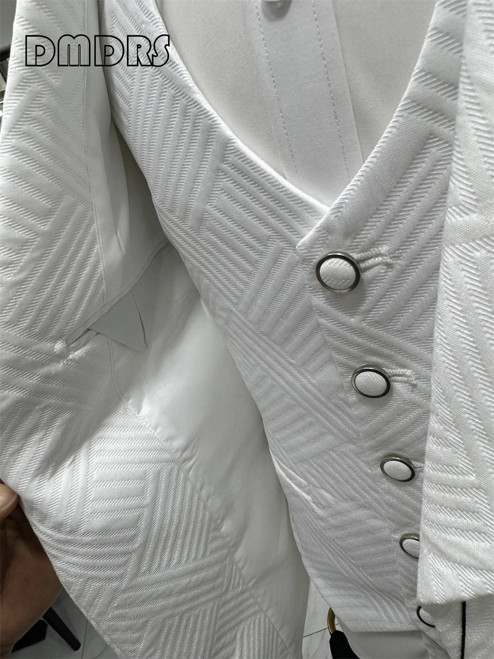 24H Ship Wedding Suit Set for Groom 3 Pieces Men's Fashion Suits One