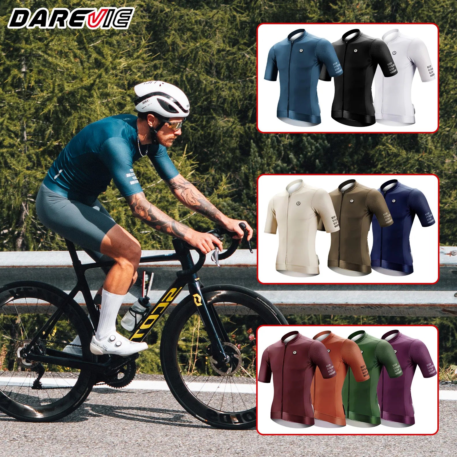 DAREVIE SPF 50 Cycling Jersey