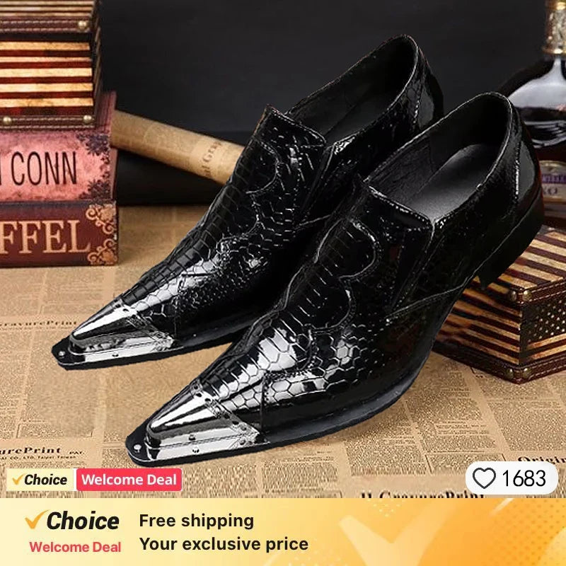Pointed Mesh Derby Dress Shoes