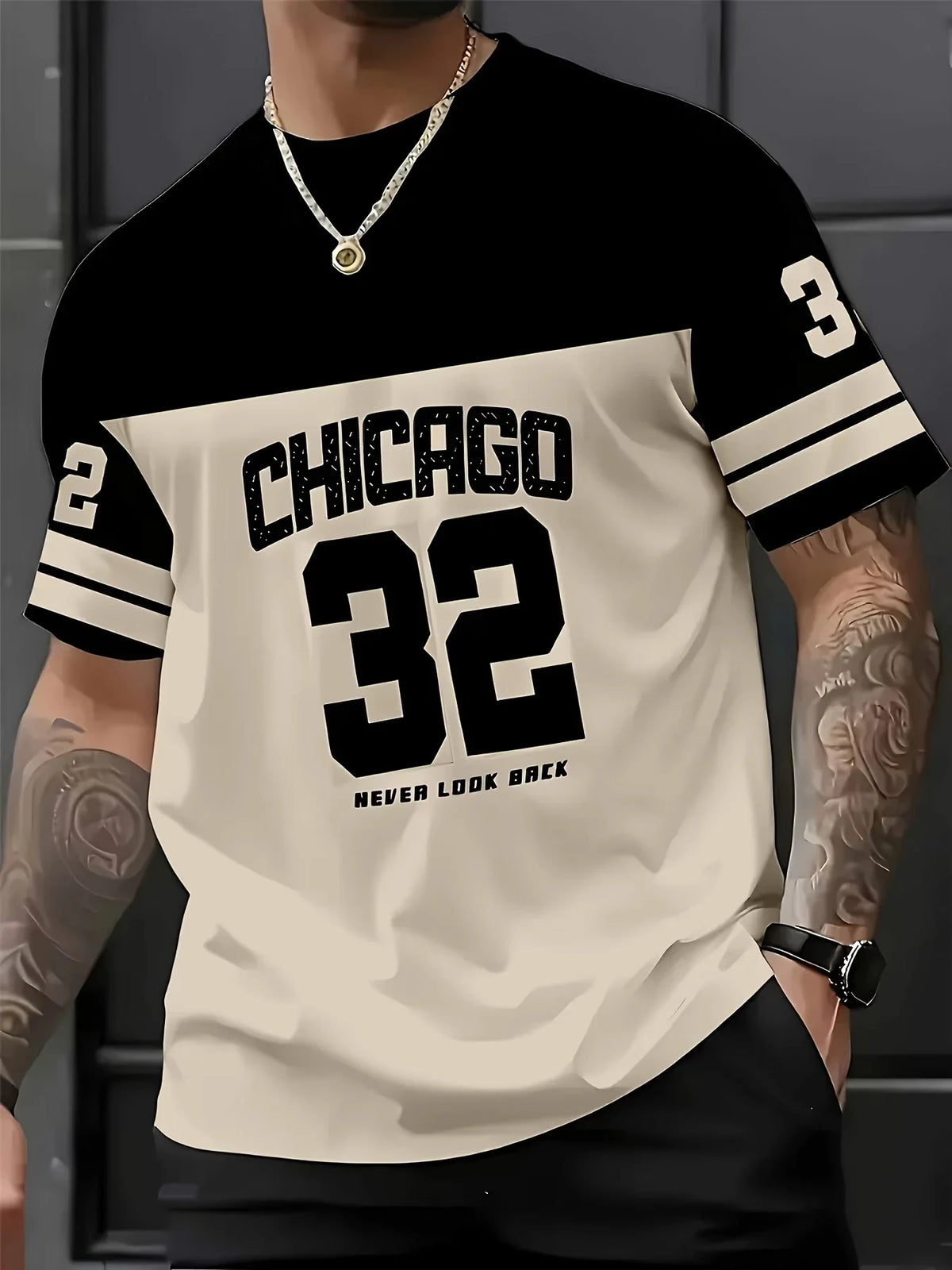 Chicago 32 Print Tee & Shorts Set