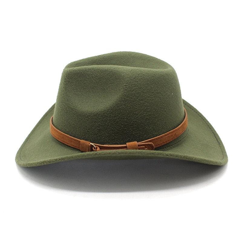 White Western Cowboy Cap For Men's Vintage Unique Water-Resistant Classic Cowboy Hat Wedding Party White Wool Wide Brim Fedoras Winter Luxury Elegant Hats For Autumn