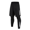 Quick-Dry Running Shorts & Compression Tights Set