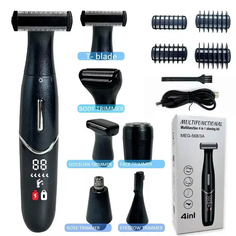7 in 1 Electric Epilator & Precision Shaver Wet & Dry Use Black