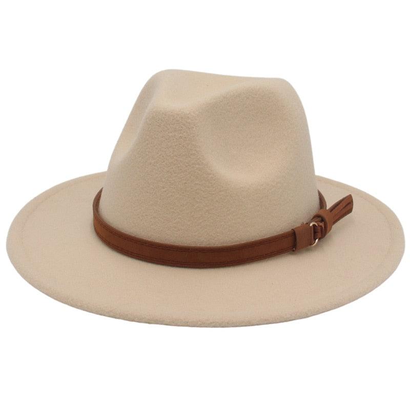 Luxury Fedoras Hats Women Men Fedora Hat Solid Wide Brim Winter Men Hat Autumn Soft Vintage Black Bright Color Cap  UV Protection Wide Brim Men Cap For Safari Beach Golf