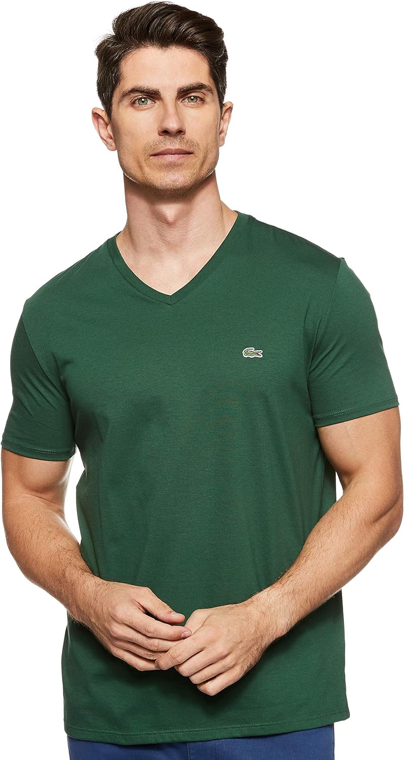 Lacoste Men's Pima Jersey V-Neck T-Shirt