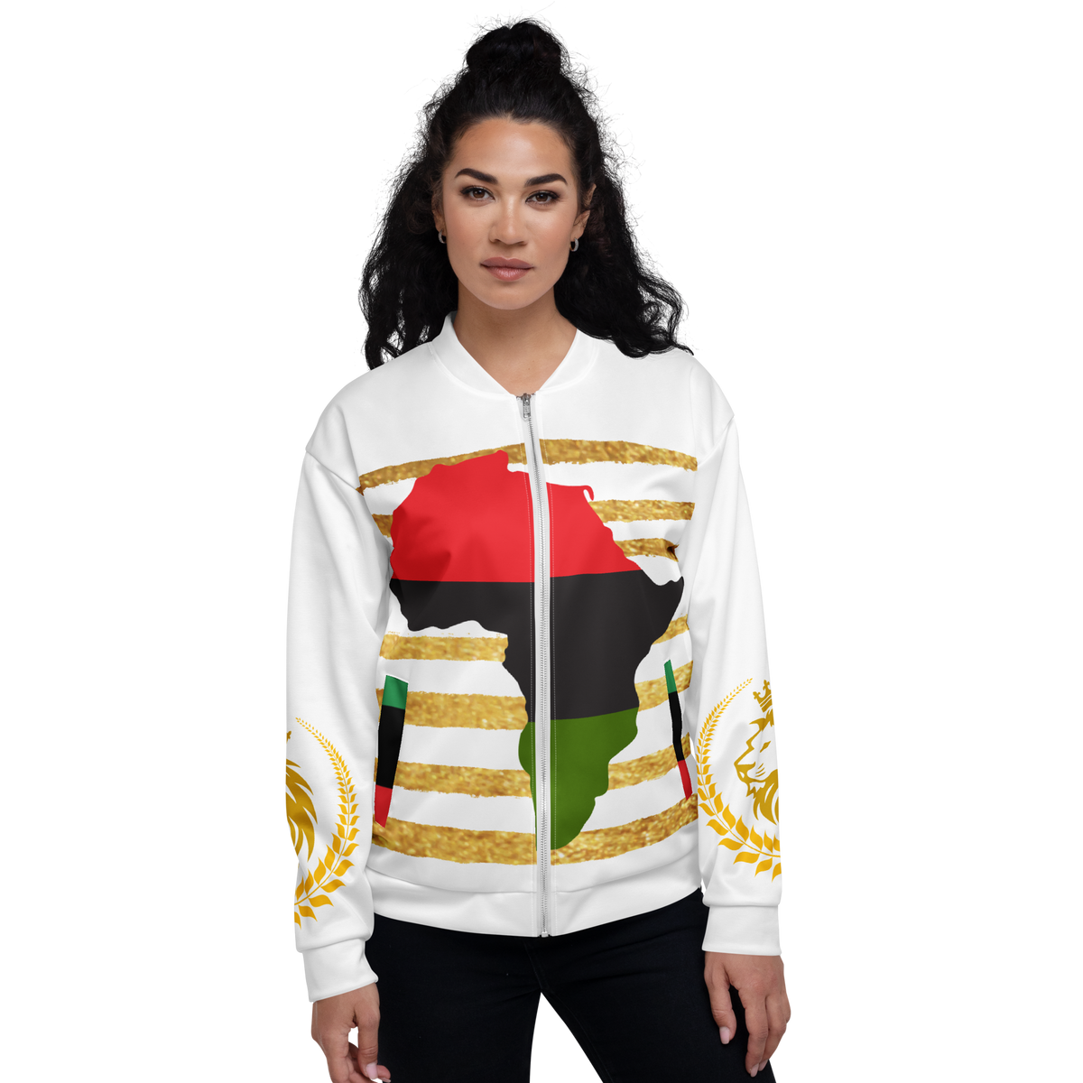 Royal Roots Pan-African Unisex Bomber Jacket