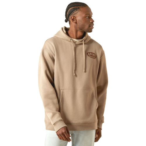 Ariat Men's Sendero Graphic Hoodie — Brushed Fleece, Relaxed Fit