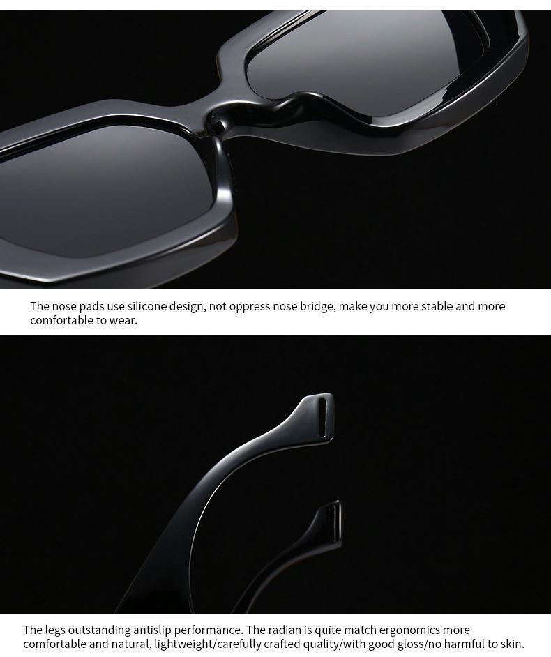 Classic Frames Style New Vintage Fashion Square Sunglasses For Men & Women Famous Luxury Design Big Frame Gradient SunGlasses For Female
