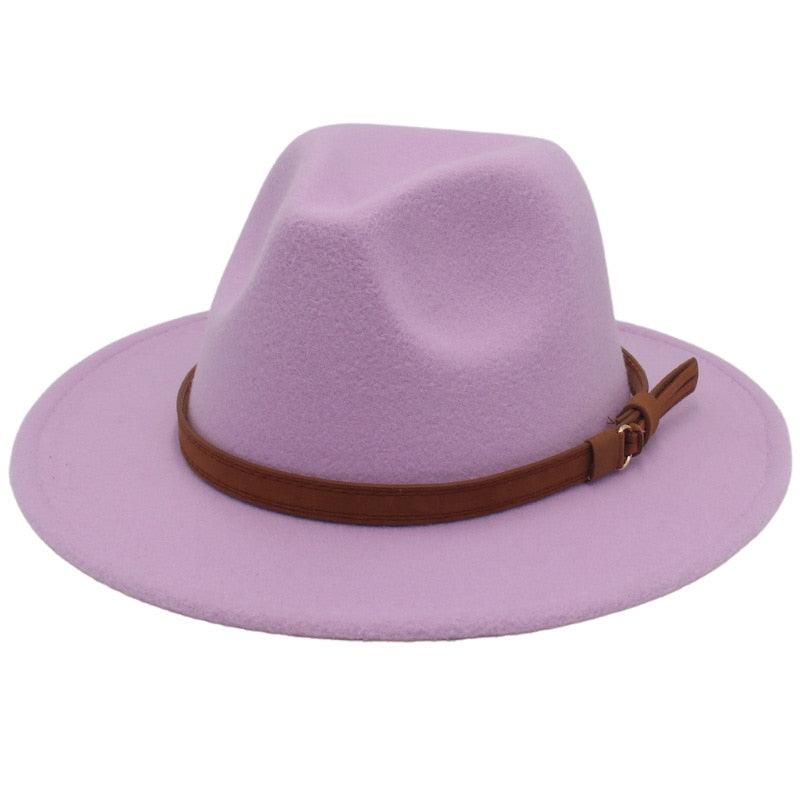 Luxury Fedoras Hats Women Men Fedora Hat Solid Wide Brim Winter Men Hat Autumn Soft Vintage Black Bright Color Cap  UV Protection Wide Brim Men Cap For Safari Beach Golf