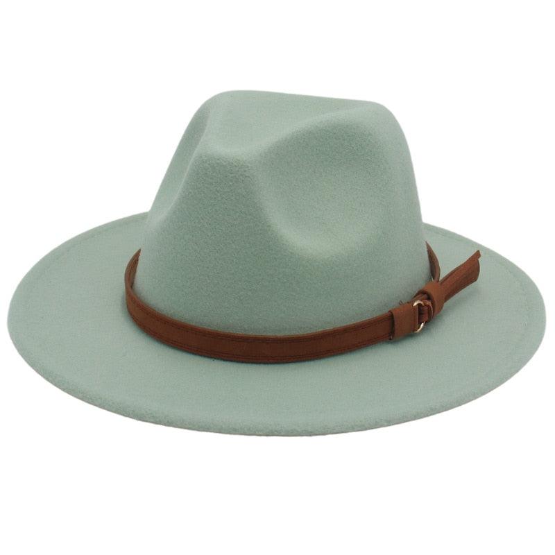 Luxury Fedoras Hats Women Men Fedora Hat Solid Wide Brim Winter Men Hat Autumn Soft Vintage Black Bright Color Cap  UV Protection Wide Brim Men Cap For Safari Beach Golf
