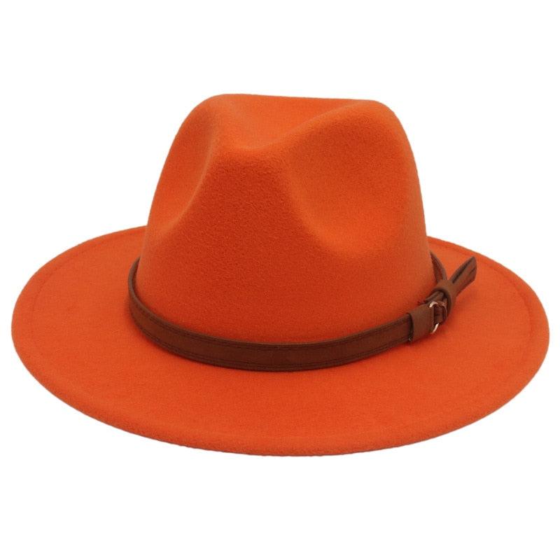Luxury Fedoras Hats Women Men Fedora Hat Solid Wide Brim Winter Men Hat Autumn Soft Vintage Black Bright Color Cap  UV Protection Wide Brim Men Cap For Safari Beach Golf