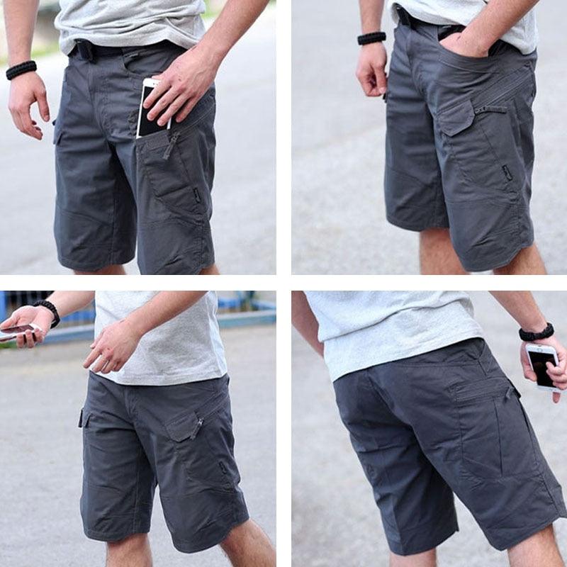 Men Urban Military Tactical Shorts Outdoor Waterproof Wear Resistant Cargo Shorts Quick Dry Multi pocket Plus Size Hiking Pants Men Urban Tactical Shorts Quick Dry Multi-Pocket Short Pants Outdoor Hunting Fishing Cargo Shorts