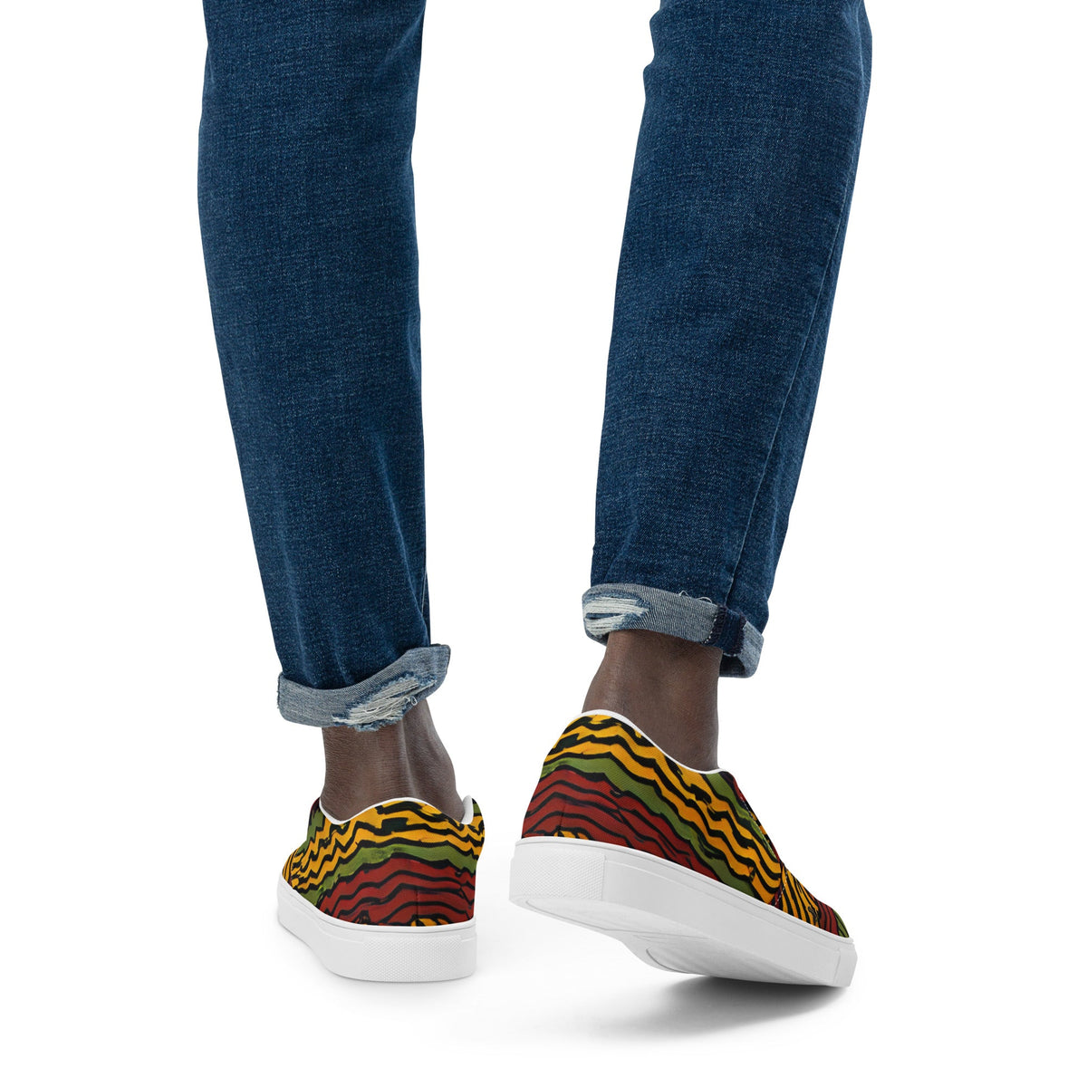 Tribal Slip-On Canvas Shoes for Men