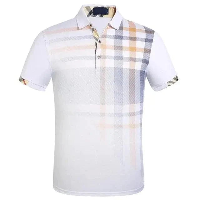 Cotton Polo Shirt — Short Sleeve, Slim Fit