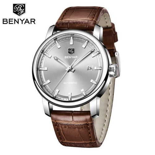 Automatic Mechanical Watch — Genuine Leather