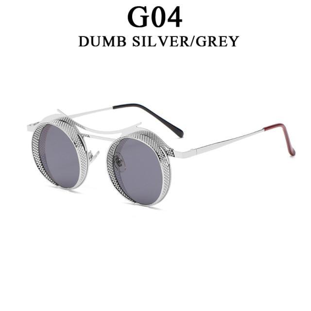 Retro Metal Round Circle Frame Sunglasses For Men New Fashionable New Round Shape Style Glasses For Women New Vintage Luxury Style Retro Sunglasses