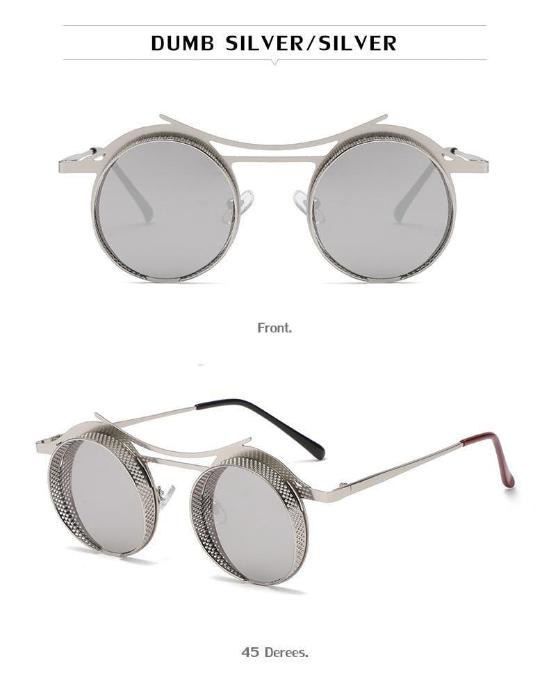 Retro Metal Round Circle Frame Sunglasses For Men New Fashionable New Round Shape Style Glasses For Women New Vintage Luxury Style Retro Sunglasses