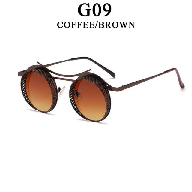 Retro Metal Round Circle Frame Sunglasses For Men New Fashionable New Round Shape Style Glasses For Women New Vintage Luxury Style Retro Sunglasses