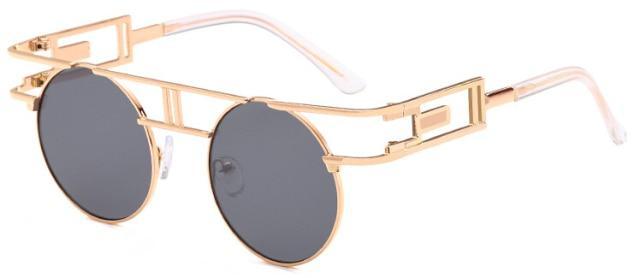 Round Polarized  Classic Sunglasses For Men & Women Style Vintage Sunglasses For Male New Round Shape Sunglasses In Metal Eyewear New Colorful Frames Circle Hippie Sunglasses