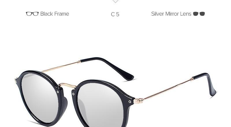 Round Retro Polarized Sunglasses Classic Round Retro Style Sunglasses For Men Fashionable Sunglasses for Men Women Vintage Style Sunglasses For Men Luxury Style Frames
