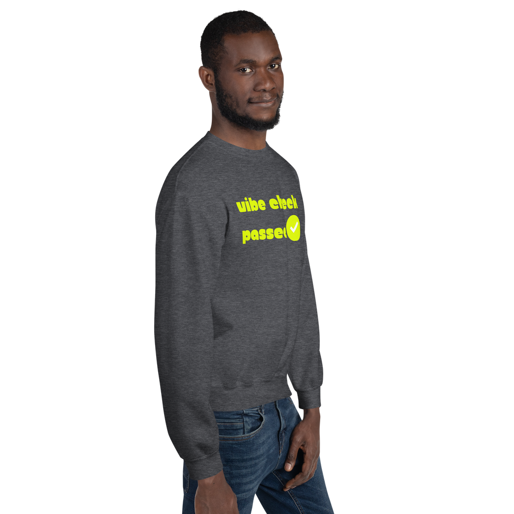 Check the Vibe Sweatshirt – “Vibe Check Passed”
