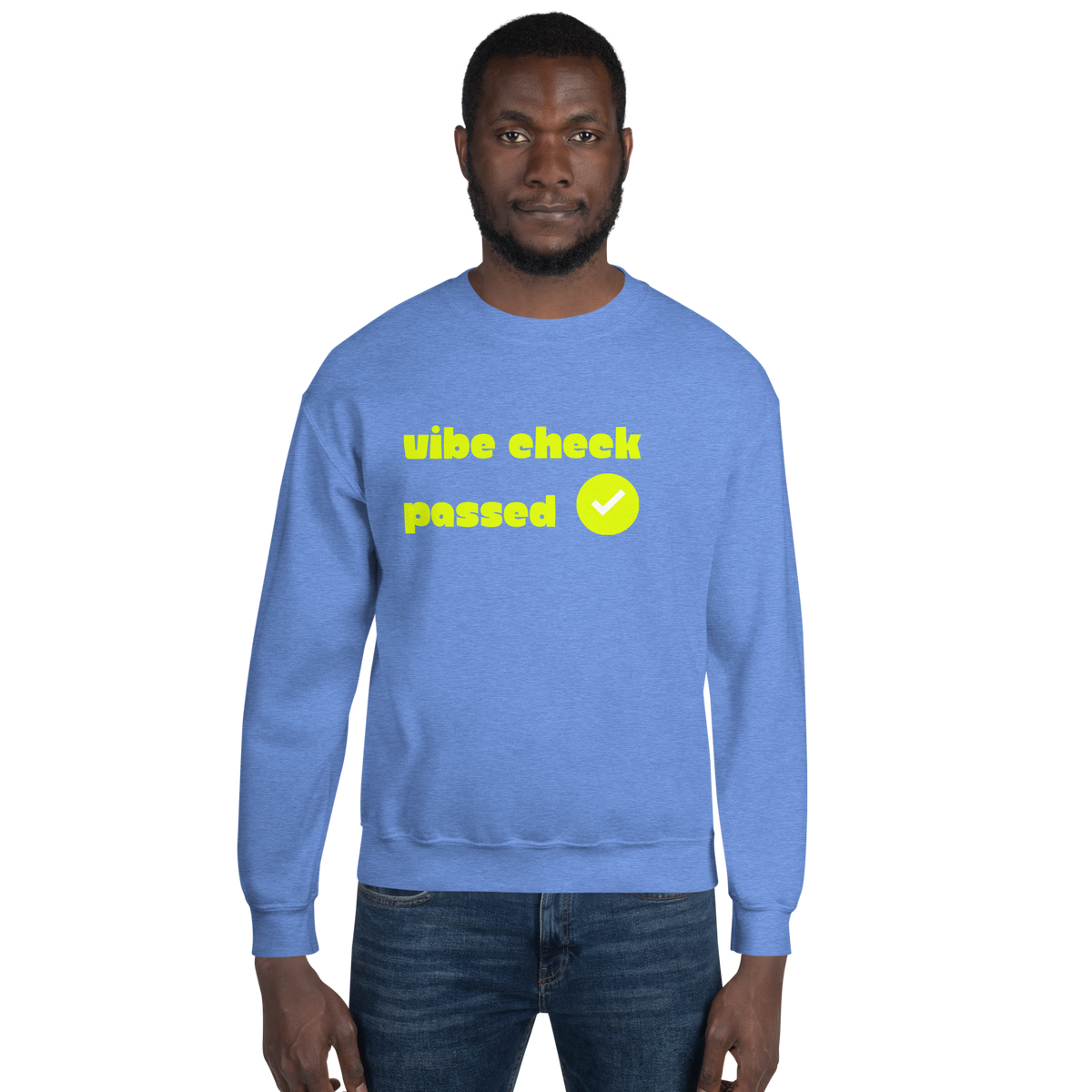Check the Vibe Sweatshirt – “Vibe Check Passed”