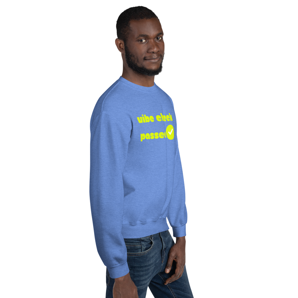 Check the Vibe Sweatshirt – “Vibe Check Passed”