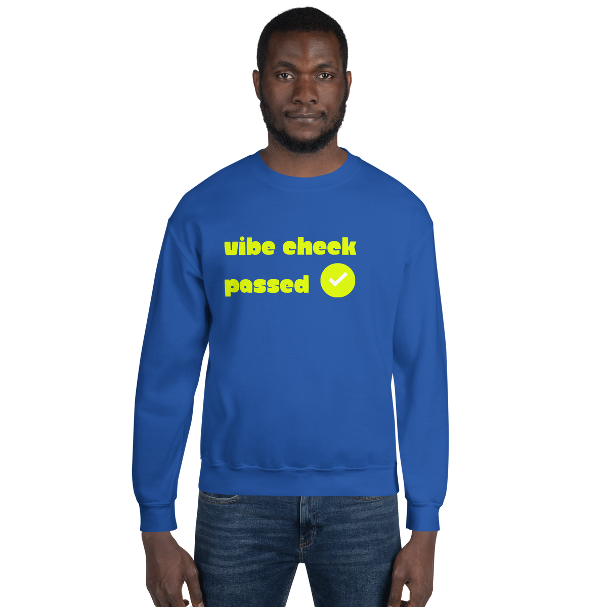 Check the Vibe Sweatshirt – “Vibe Check Passed”