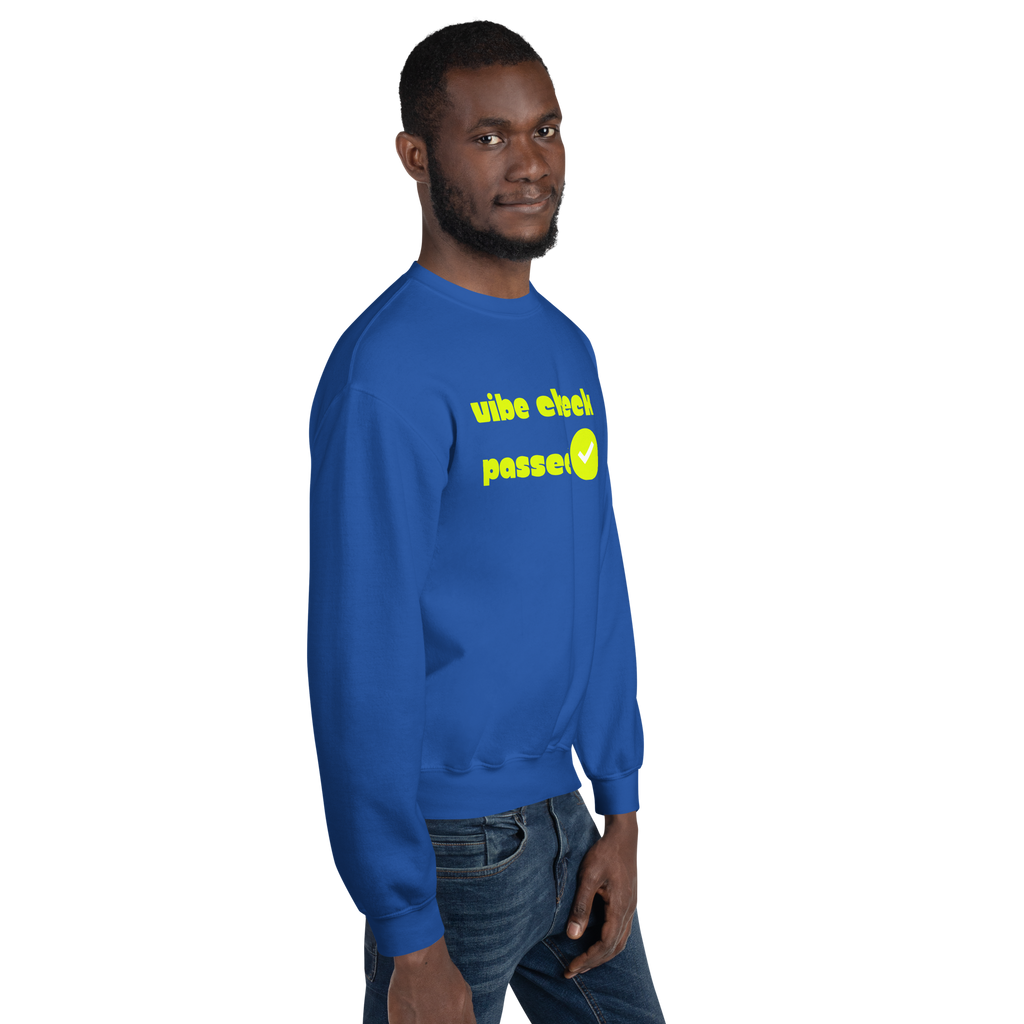Check the Vibe Sweatshirt – “Vibe Check Passed”