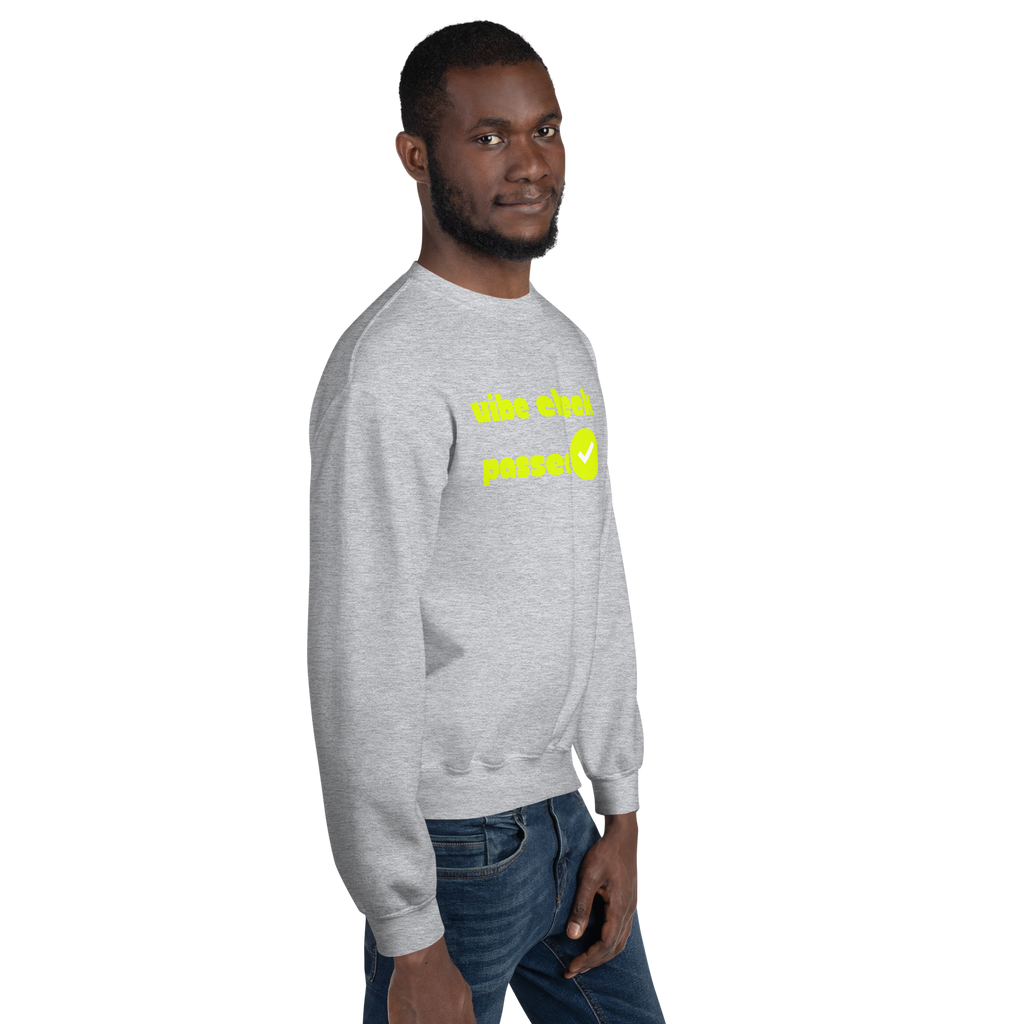 Check the Vibe Sweatshirt – “Vibe Check Passed”