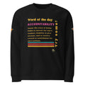 Accountability Unisex Organic Raglan Sweatshirt
