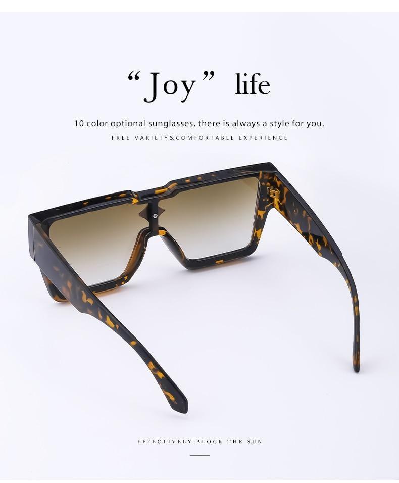 Vintage Oversized Colorful Frame Square Shape Luxury Design Sunglasses For Men Design Sunglasses For Women Oversized Square Sunglasses for Women Men