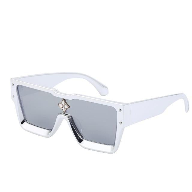 Vintage Oversized Colorful Frame Square Shape Luxury Design Sunglasses For Men Design Sunglasses For Women Oversized Square Sunglasses for Women Men