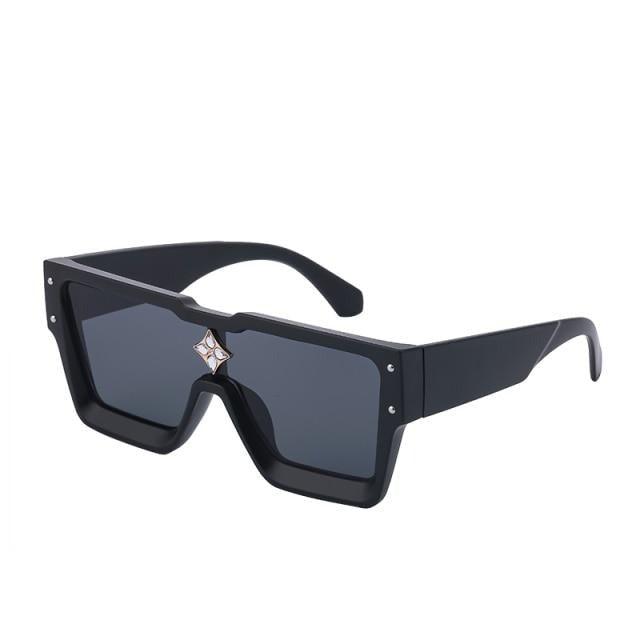 Vintage Oversized Colorful Frame Square Shape Luxury Design Sunglasses For Men Design Sunglasses For Women Oversized Square Sunglasses for Women Men